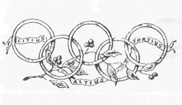 Le dessin du drapeau olympique par Coubertin adjugé 185 000 euros - La Voix  du Nord